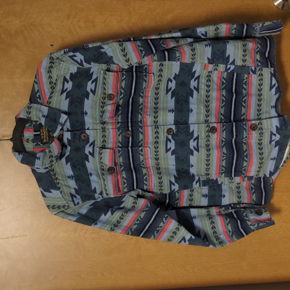 Noble Outfitters Women’s Medium Southwestern Button-Up Shirt EUC | Heavyweight L